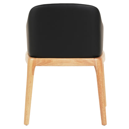 ΠΟΛΥΘΡΟΝΑ ΤΡΑΠΕΖΑΡΙΑΣ FURLAN RUBBERWOOD ΣΕ ΟΑΚ ΜΑΥΡΟ PU 54,5x58x78