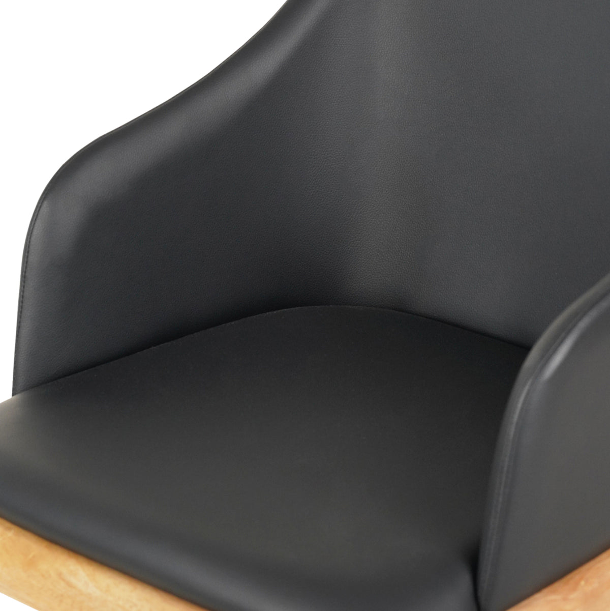 ΠΟΛΥΘΡΟΝΑ ΤΡΑΠΕΖΑΡΙΑΣ FURLAN RUBBERWOOD ΣΕ ΟΑΚ ΜΑΥΡΟ PU 54,5x58x78