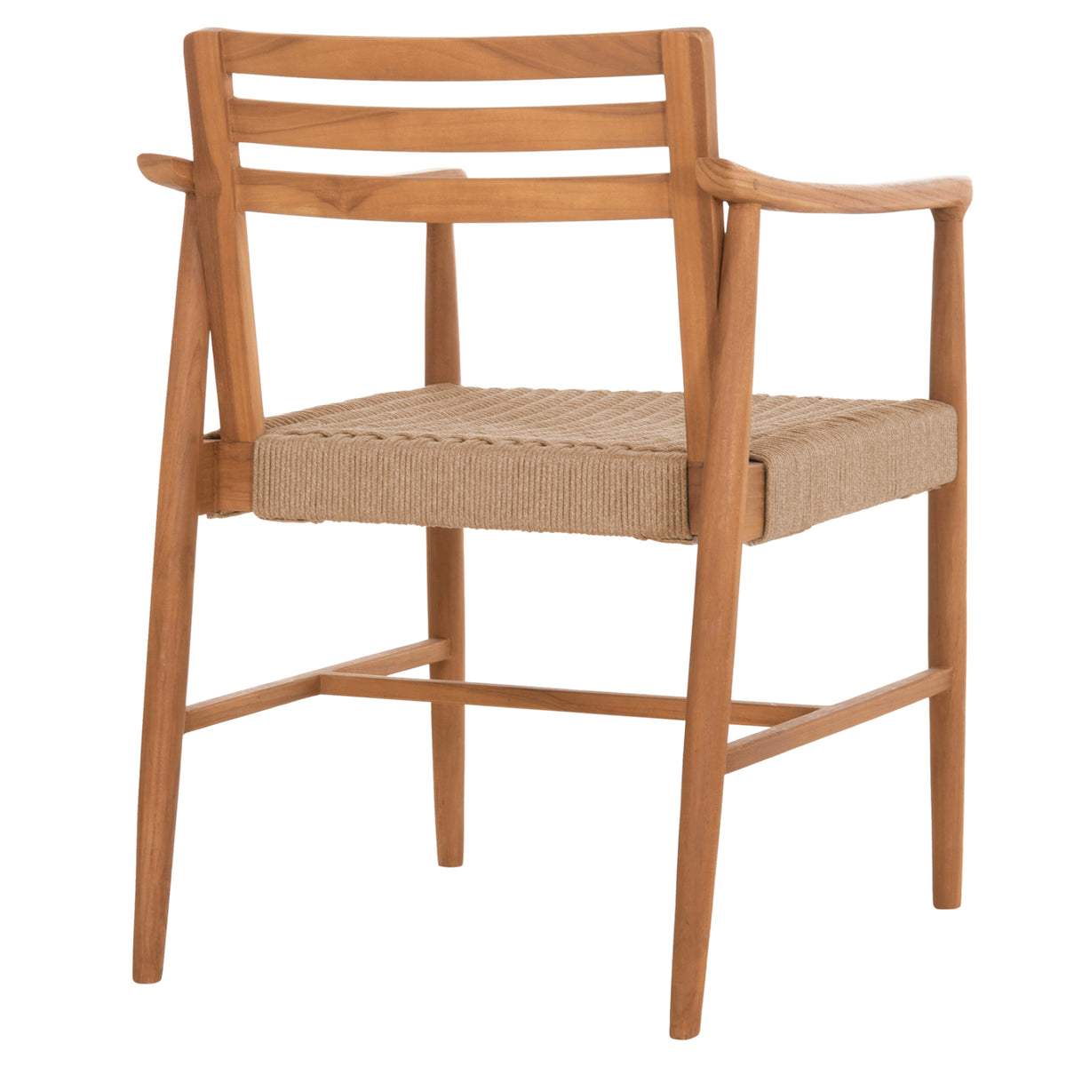 ΠΟΛΥΘΡΟΝΑ ΤΡΑΠΕΖΑΡΙΑΣ ROBIN ΞΥΛΟ TEAK & ΣΧΟΙΝΙ VIRO ΦΥΣΙΚΟ 53,5x60x78