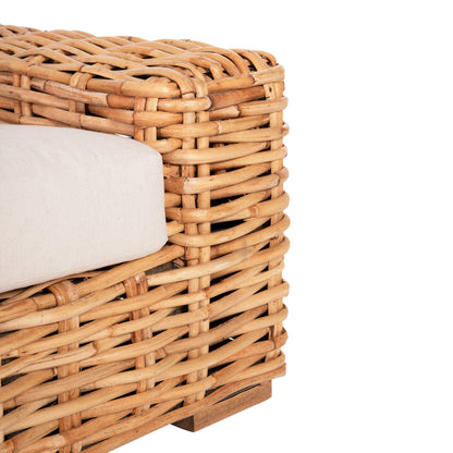 ΠΟΛΥΘΡΟΝΑ TROPEL ΞΥΛΟ MANGO RATTAN ΦΥΣΙΚΟ ΛΕΥΚΑ ΜΑΞΙΛΑΡΙΑ 110x88x70-85