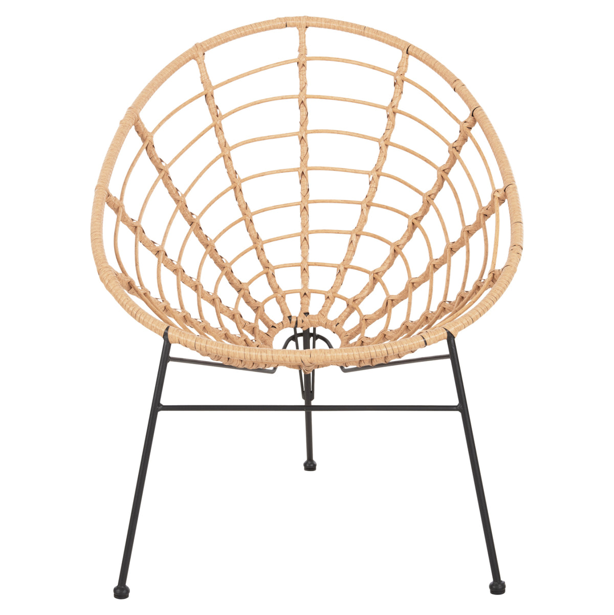 ΠΟΛΥΘΡΟΝΑ ΤΥΠΟΥ ΦΩΛΙΑ ΜΕΤΑΛΛΙΚΗ ALLEGRA ΜΕ WICKER ΜΠΕΖ 73x78x88