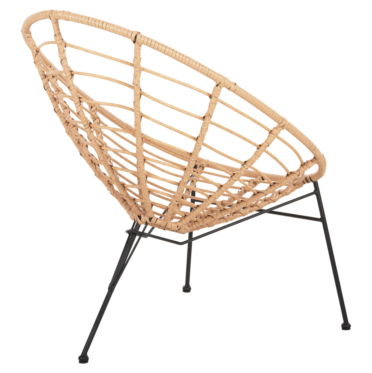 ΠΟΛΥΘΡΟΝΑ ΤΥΠΟΥ ΦΩΛΙΑ ΜΕΤΑΛΛΙΚΗ ALLEGRA ΜΕ WICKER ΜΠΕΖ 73x78x88