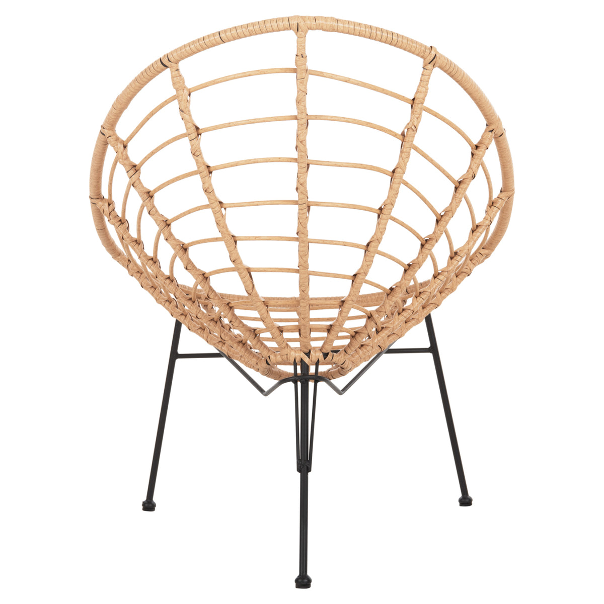 ΠΟΛΥΘΡΟΝΑ ΤΥΠΟΥ ΦΩΛΙΑ ΜΕΤΑΛΛΙΚΗ ALLEGRA ΜΕ WICKER ΜΠΕΖ 73x78x88