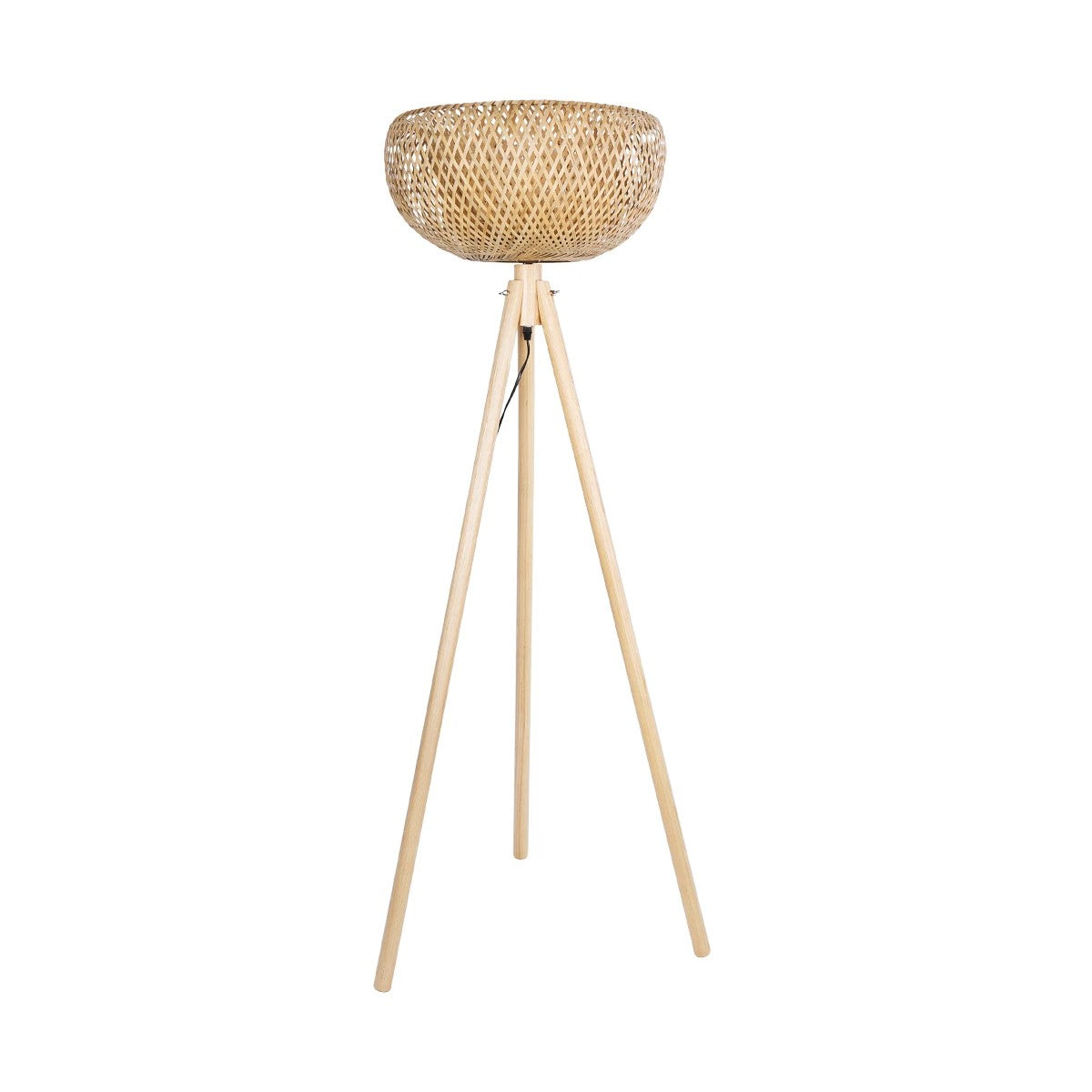 POPPY 01983 Boho Επιδαπέδιο Φωτιστικό με Ντουί 1 x E27 AC 220-240V IP20 - Μπεζ - Μ58 x Π58 x Υ143