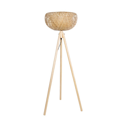 POPPY 01983 Boho Επιδαπέδιο Φωτιστικό με Ντουί 1 x E27 AC 220-240V IP20 - Μπεζ - Μ58 x Π58 x Υ143