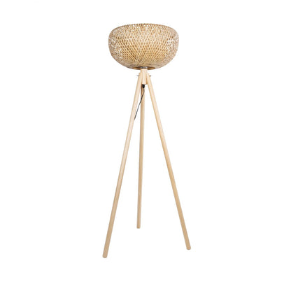 POPPY 01983 Boho Επιδαπέδιο Φωτιστικό με Ντουί 1 x E27 AC 220-240V IP20 - Μπεζ - Μ58 x Π58 x Υ143