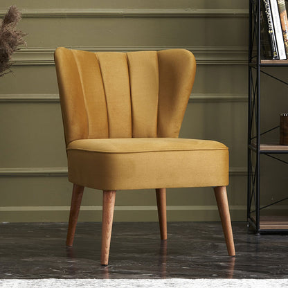 Καρέκλα Layla Υφασμάτινη Χρώμα Χρυσό 64X59X84
