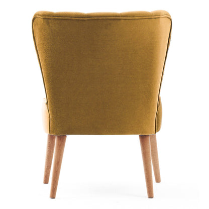 Καρέκλα Layla Υφασμάτινη Χρώμα Χρυσό 64X59X84