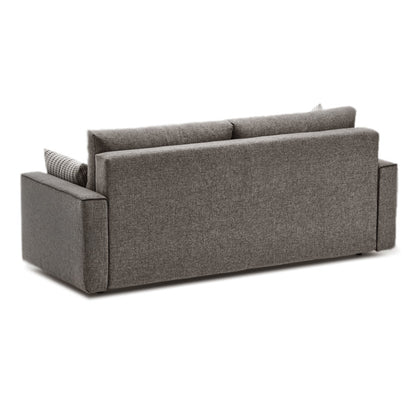 Καναπές - Κρεβάτι Ece Τριθέσιος Υφασμάτινος Χρώμα Γκρι 215X90X88