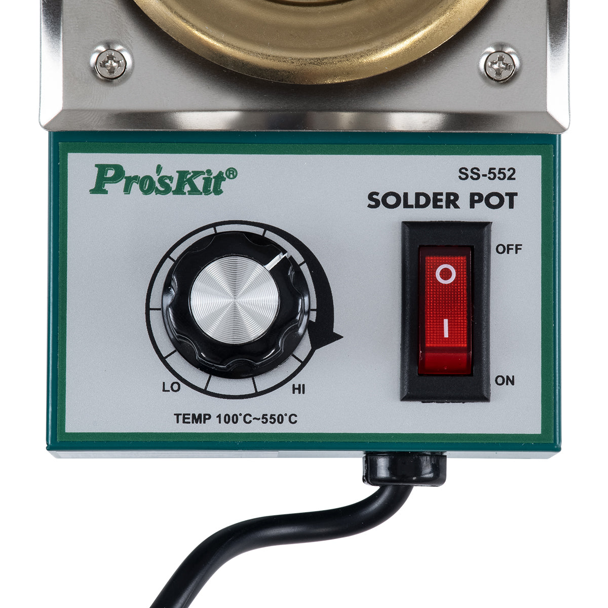 PROSKIT SS-552Η 79992 Δοχείο Συγκόλλησης με Ρυθμιζόμενη Θερμοκρασία από 100°C έως 550°C 200W AC 220-240V IP20 - Μ15 x Π9.5 x Υ5.2