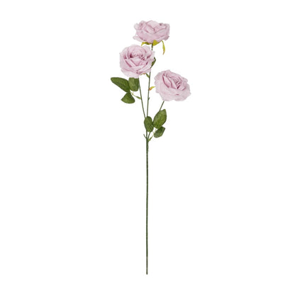 PURPLE ROSE BRANCH 21194 Τεχνητό Διακοσμητικό Κλαδί Τριαντάφυλλα Μωβ Y66cm