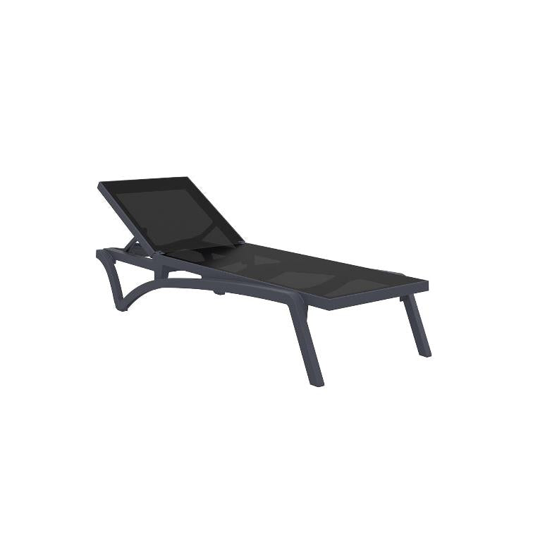 Pacific/S Ξαπλώστρα Ανθρακί 193x68x35