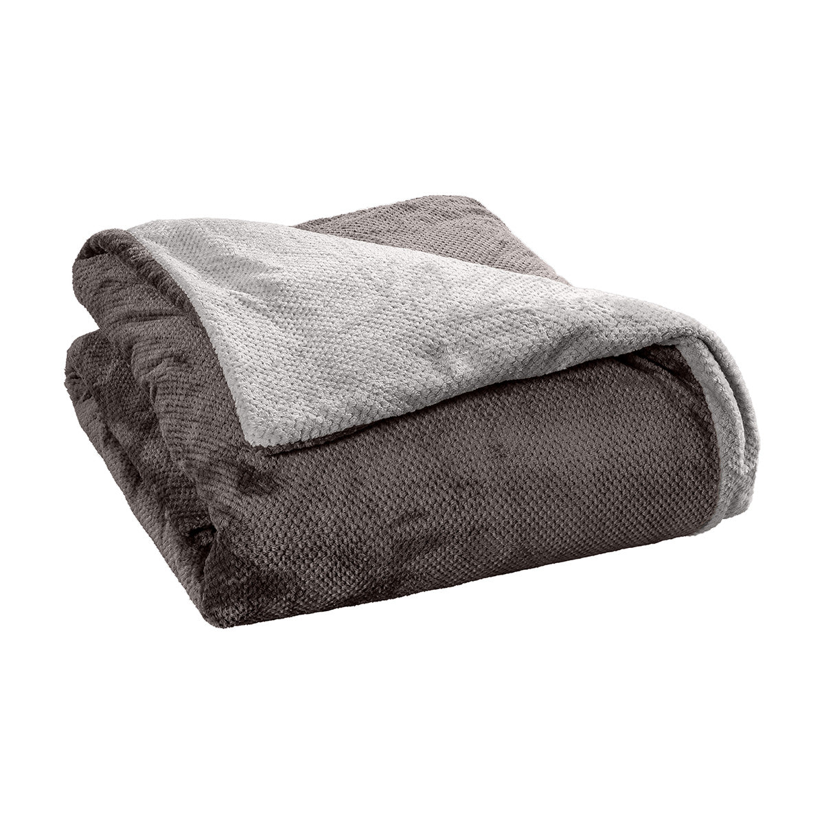 Παπλωματοθήκη Υπέρδιπλη Διπλής Όψεως Art 11602 Jacquard Fleece 700gsm Fiesta Plus 220x240εκ Ανθρακί/Γκρι