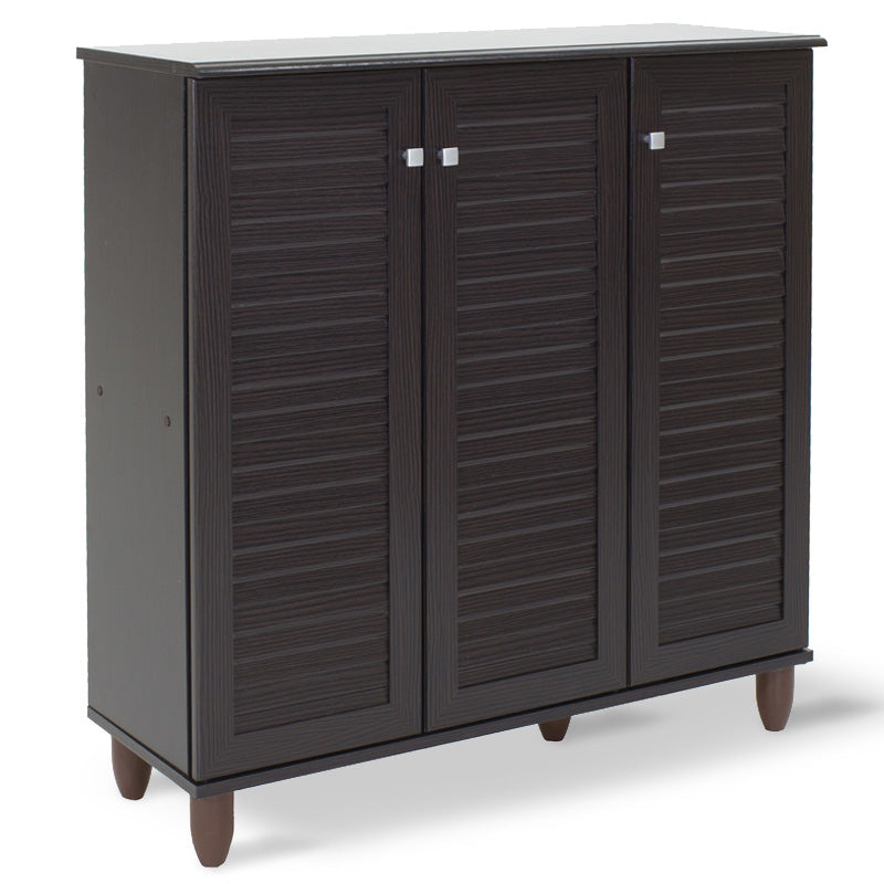 Παπουτσοθήκη-Ντουλάπι Santo 16 Ζεύγων Χρώμα Wenge 89,5x34,5x91,5