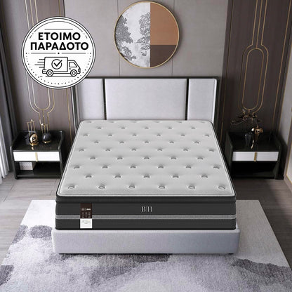 Στρώμα Pedic Διπλό 140x200x32,5 Γκρι/Ανθρακί