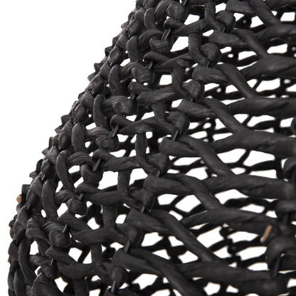 ΦΩΤΙΣΤΙΚΟ ΟΡΟΦΗΣ ΚΡΕΜΑΣΤΟ ΑΠΟ PAPER ROPE ΜΠΕΖ ΚΑΙ ΜΑΥΡΟ Φ55,5x44