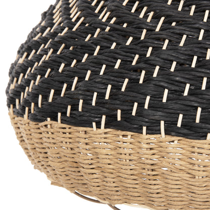 ΦΩΤΙΣΤΙΚΟ ΟΡΟΦΗΣ ΚΡΕΜΑΣΤΟ ΦΥΣΙΚΟ RAΤΤΑΝ PAPER ROPE ΦΥΣΙΚΟ & ΜΑΥΡΟ Φ54x42-145