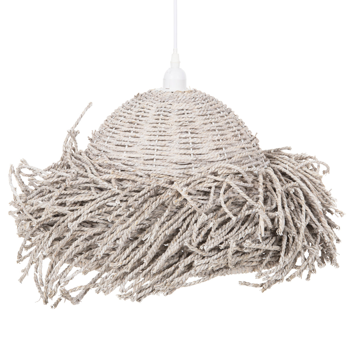 ΦΩΤΙΣΤΙΚΟ ΟΡΟΦΗΣ ΚΡΕΜΑΣΤΟ SEAGRASS ΣΕ WHITEWASH ΧΡΩΜΑ Φ50x25-135