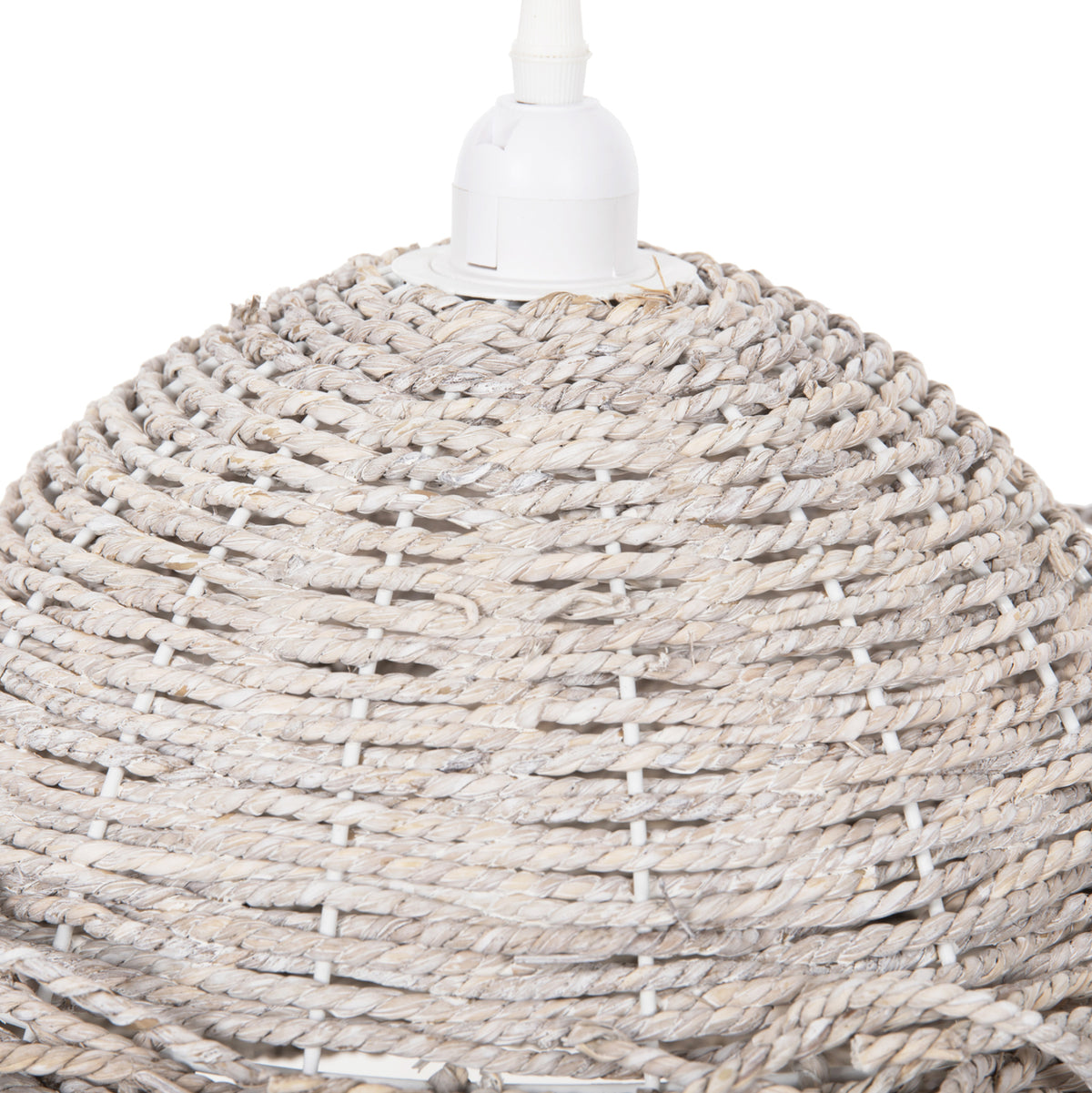 ΦΩΤΙΣΤΙΚΟ ΟΡΟΦΗΣ ΚΡΕΜΑΣΤΟ SEAGRASS ΣΕ WHITEWASH ΧΡΩΜΑ Φ50x25-135