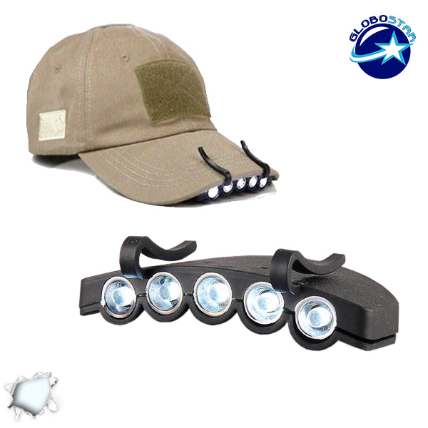 Φορητός Φακός Καπέλου με 5 LED Υψηλής Φωτεινότητας 07022