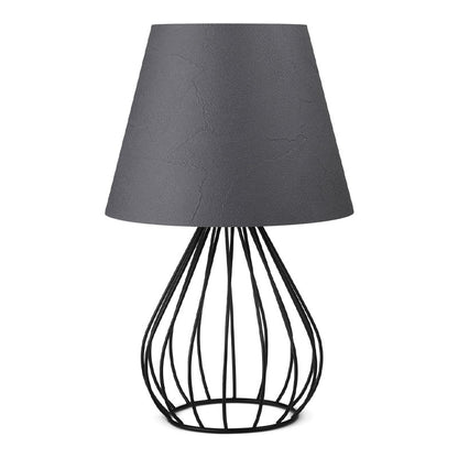 Φωτιστικό Επιτραπέζιο Akerlind Ύφασμα PVC/Μέταλλο Χρώμα Ανθρακί/Μαύρο 22x17x36