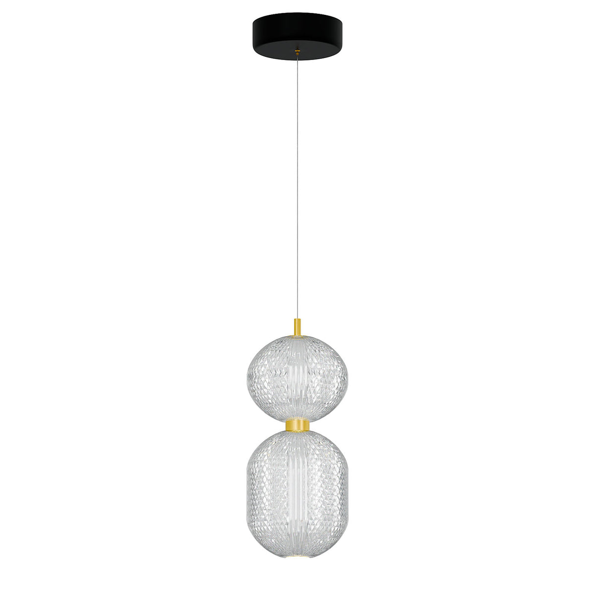 Φωτιστικό Κρεμαστό LED 30W 4000K Χρυσό 39x15x120