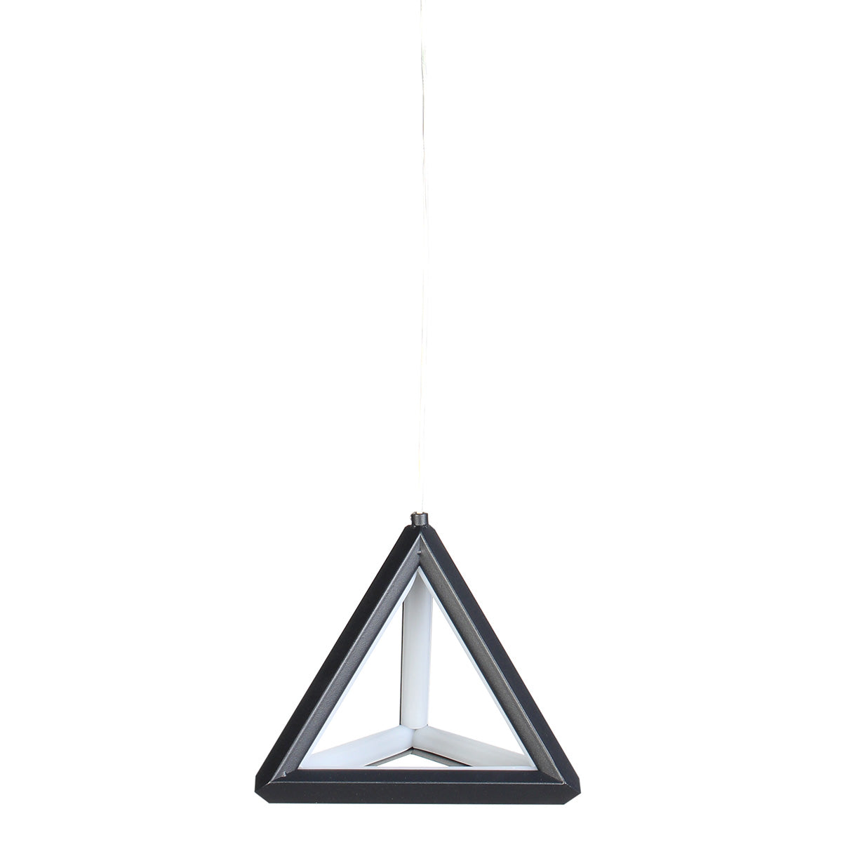 Φωτιστικό Κρεμαστό LED 36W 16,5x16,5x14,5 εκ. Πυραμίδα Μαύρη
