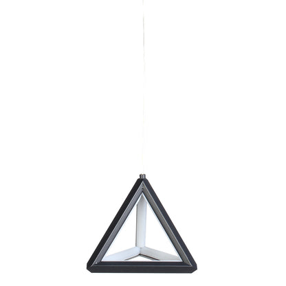 Φωτιστικό Κρεμαστό LED 36W 16,5x16,5x14,5 εκ. Πυραμίδα Μαύρη