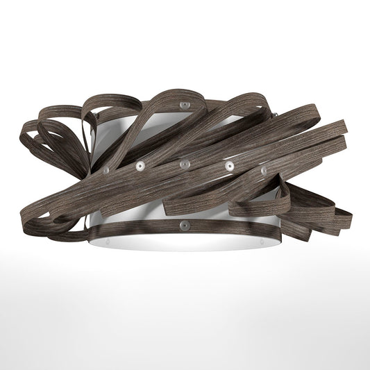 Φωτιστικό Κρεμαστό Majorka Μονόφωτο Γκρι (PP-PVC) Ε27 58x58x80
