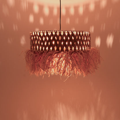 Φωτιστικό Οροφής Annhele Sisal σε Φυσικό Χρώμα Φ50x35