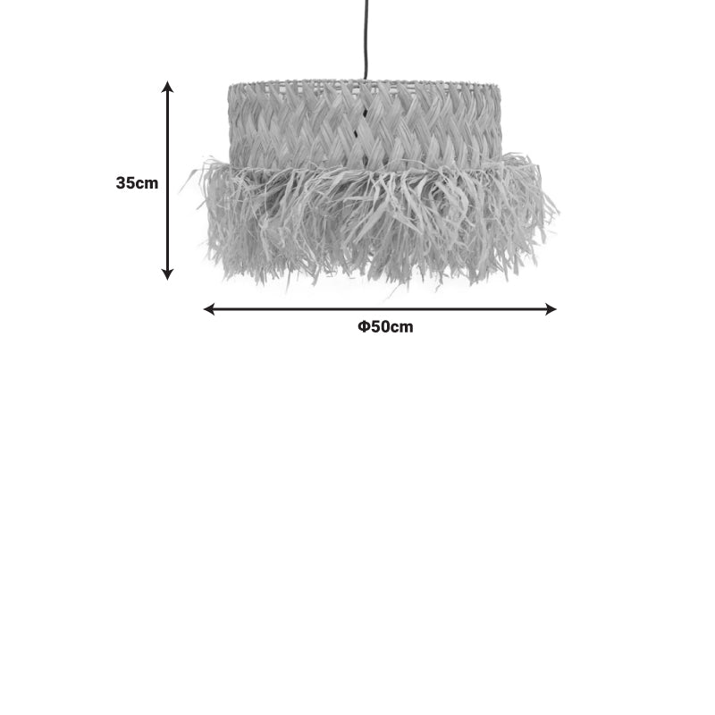 Φωτιστικό Οροφής Annhele Sisal σε Φυσικό Χρώμα Φ50x35