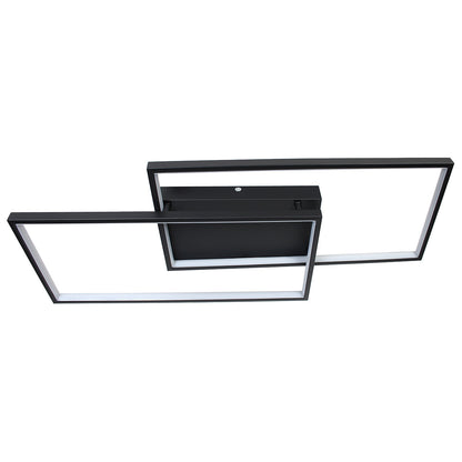 Φωτιστικό Οροφής LED 34W 80x34x8 εκ. Μαύρο με Controller
