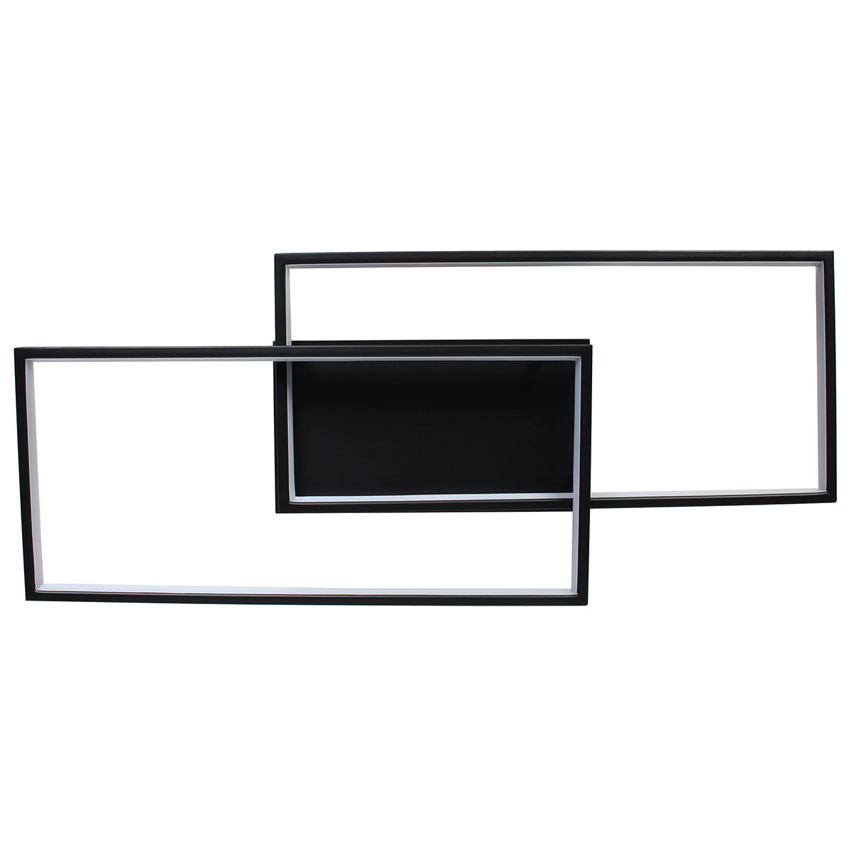 Φωτιστικό Οροφής LED 34W 80x34x8 εκ. Μαύρο με Controller