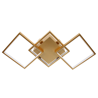 Φωτιστικό Οροφής LED 34W 80x35x8 εκ. Χρυσό με Controller