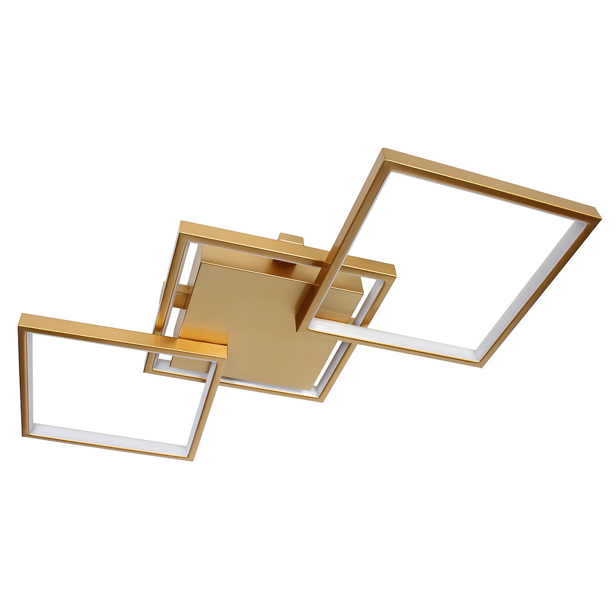 Φωτιστικό Οροφής LED 34W 80x35x8 εκ. Χρυσό με Controller
