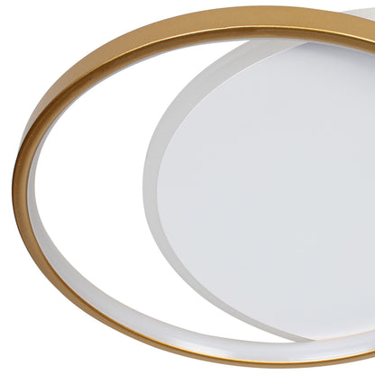 Φωτιστικό Οροφής LED 53W 46x39x5,5 εκ. Χρυσό με Controller