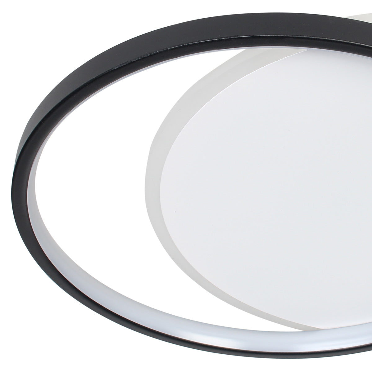 Φωτιστικό Οροφής LED 53W 46x39x5,5 εκ. Μαύρο με Controller