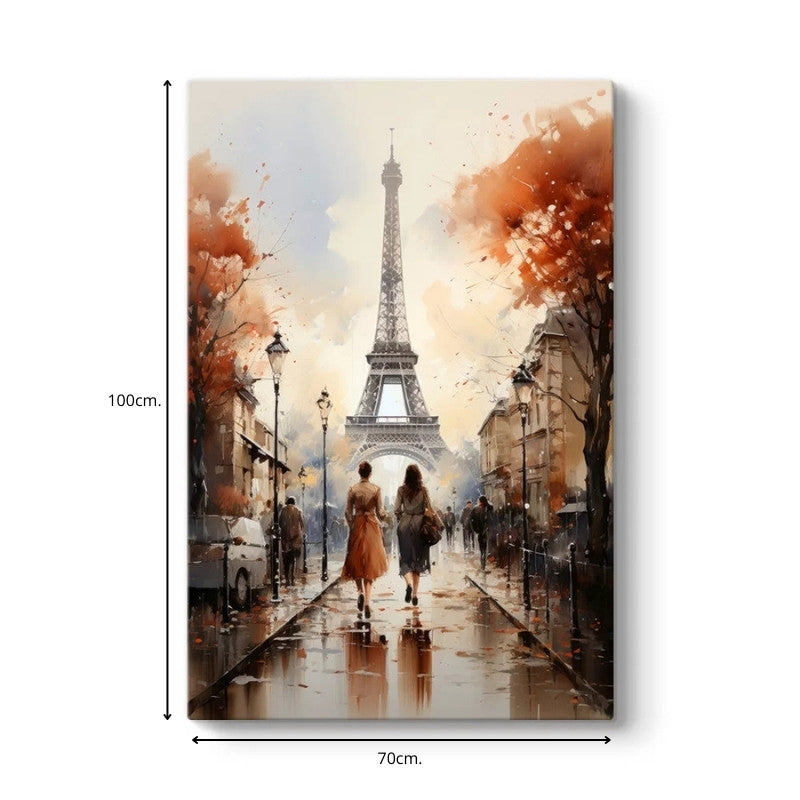 Πίνακας σε Καμβά Autumn in Paris Ψηφιακής Εκτύπωσης 70x100x3