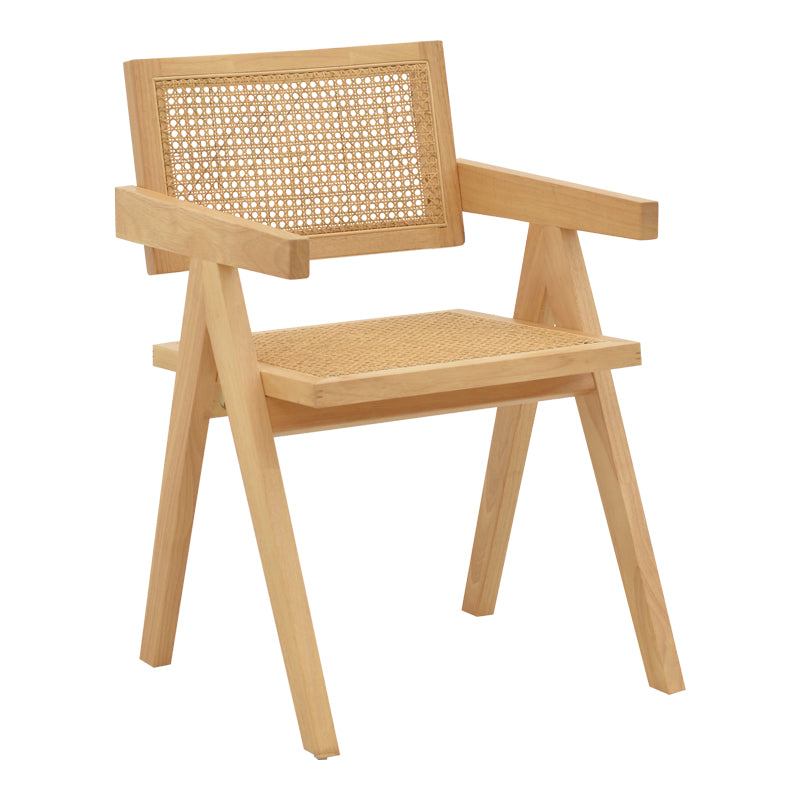 Πολυθρόνα Kalen Φυσικό Rubberwood 52x59x79