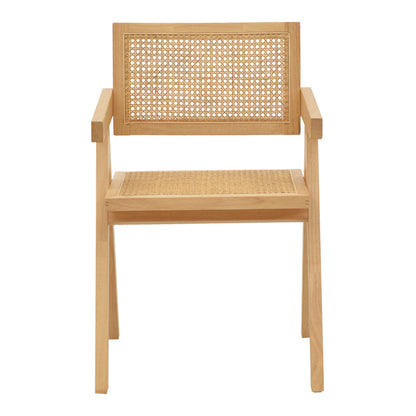 Πολυθρόνα Kalen Φυσικό Rubberwood 52x59x79