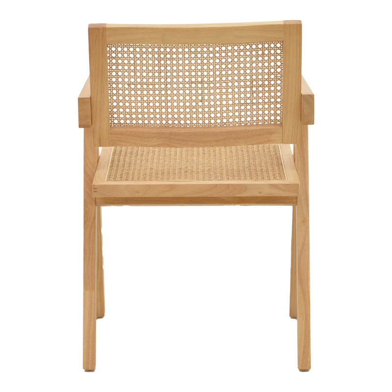 Πολυθρόνα Kalen Φυσικό Rubberwood 52x59x79