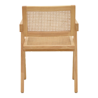 Πολυθρόνα Kalen Φυσικό Rubberwood 52x59x79