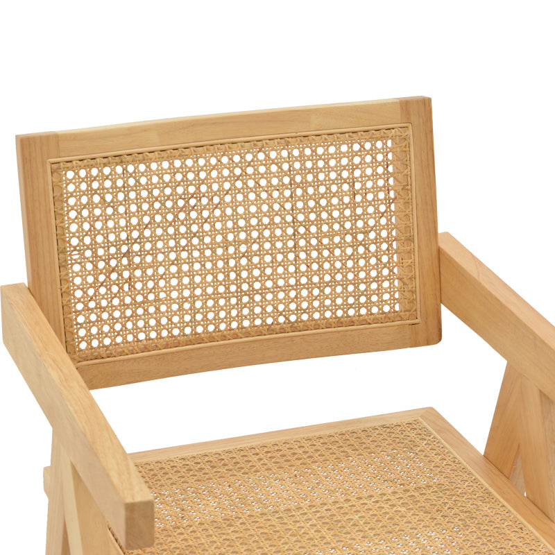 Πολυθρόνα Kalen Φυσικό Rubberwood 52x59x79
