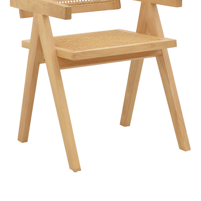 Πολυθρόνα Kalen Φυσικό Rubberwood 52x59x79