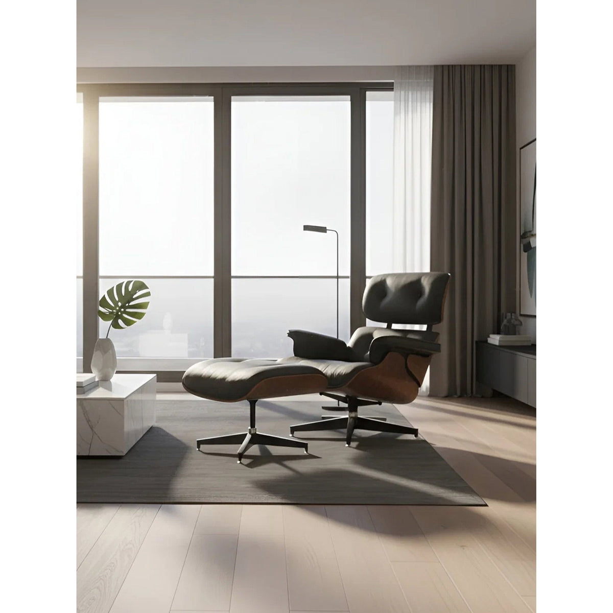 Πολυθρόνα Lounge Μαύρο 82x92x82