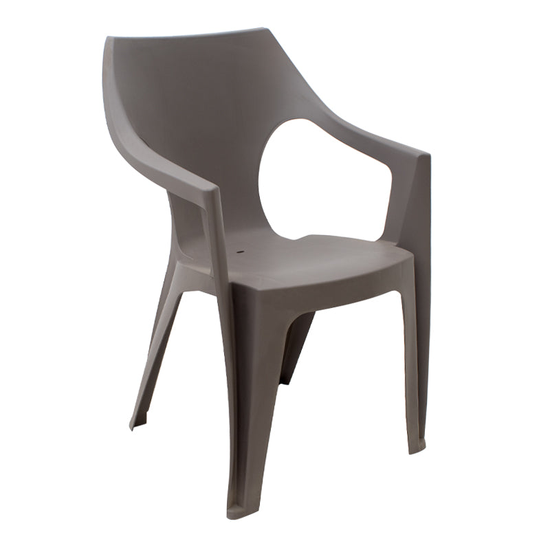 Πολυθρόνα Πολυπροπυλενίου Dante Χρώμα Cappuccino 57x55x79