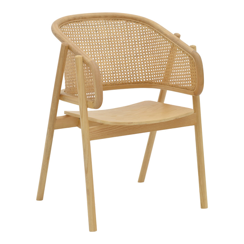 Πολυθρόνα Wenzy Φυσικό Ξύλο 58x58x82