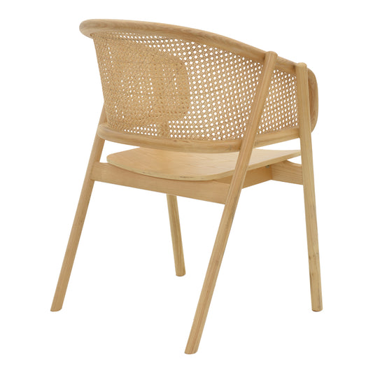 Πολυθρόνα Wenzy Φυσικό Ξύλο 58x58x82