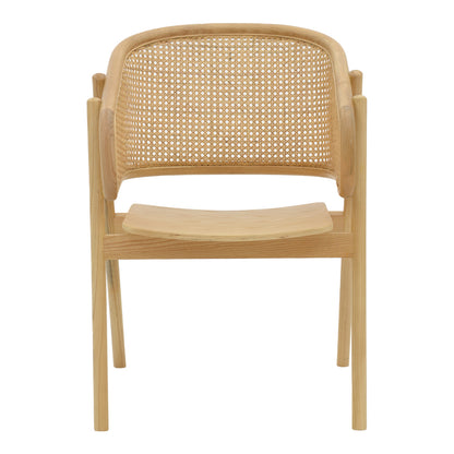 Πολυθρόνα Wenzy Φυσικό Ξύλο 58x58x82