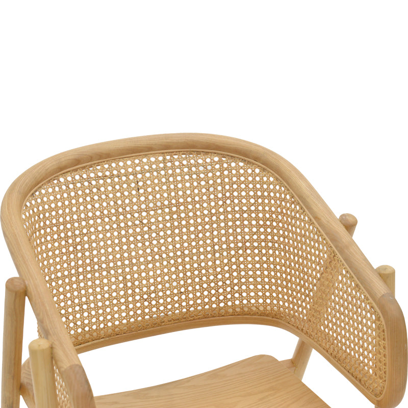 Πολυθρόνα Wenzy Φυσικό Ξύλο 58x58x82